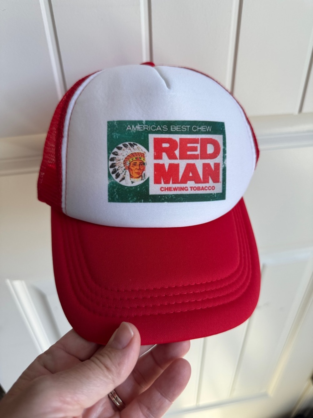 Red Man Trucker Hat